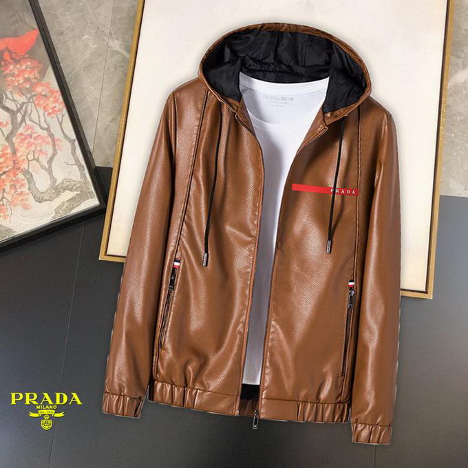 Prada Leather Jacket Mens ID:20230221-78